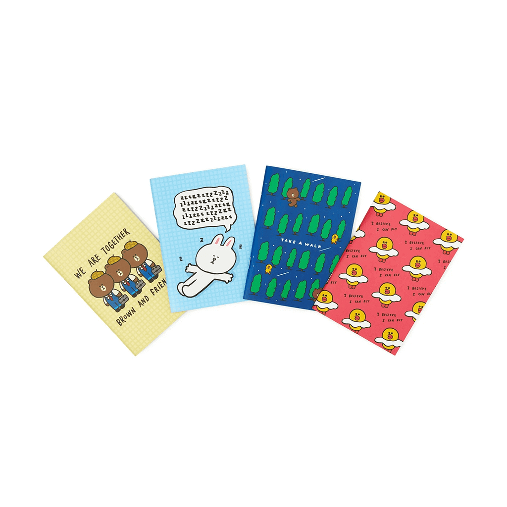 BROWN & FRIENDS Note Set 4pcs