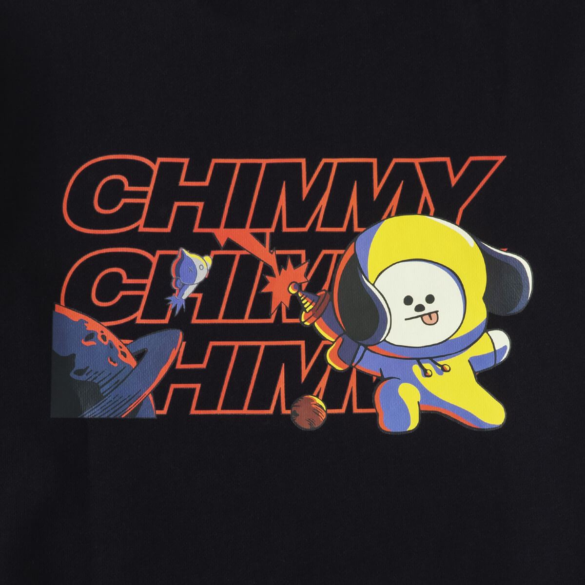 BT21 CHIMMY Space Squad MTM Sweater Black