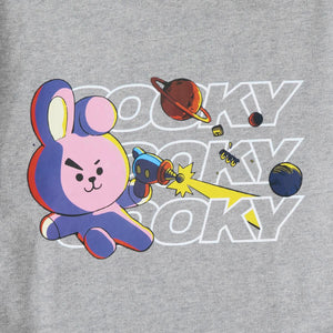 BT21 COOKY Space Squad MTM Sweater Gray