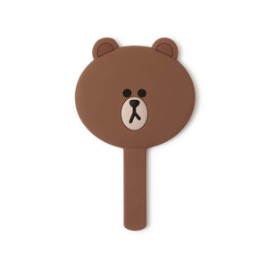 BROWN Silicone Hand Mirror