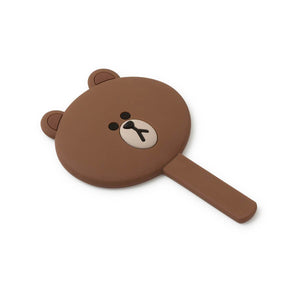 BROWN Silicone Hand Mirror