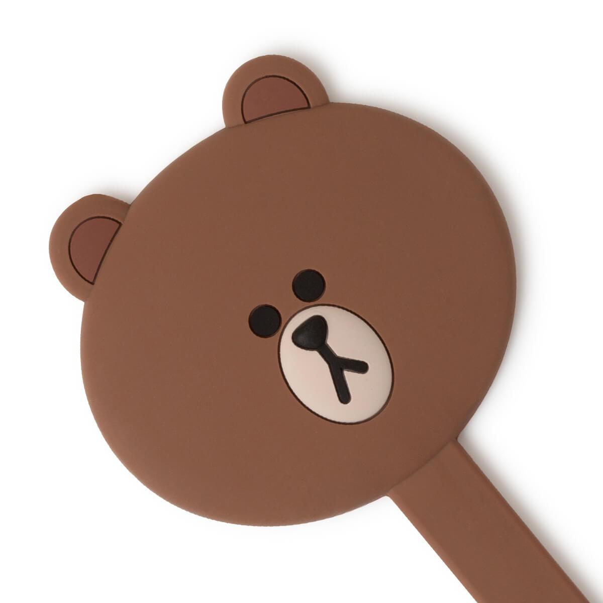 BROWN Silicone Hand Mirror