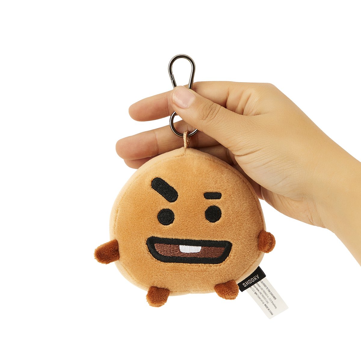 BT21 SHOOKY Face Plush Keychain