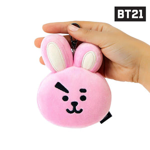 BT21 COOKY Face Plush Keychain