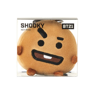 BT21 SHOOKY Face Plush Keychain