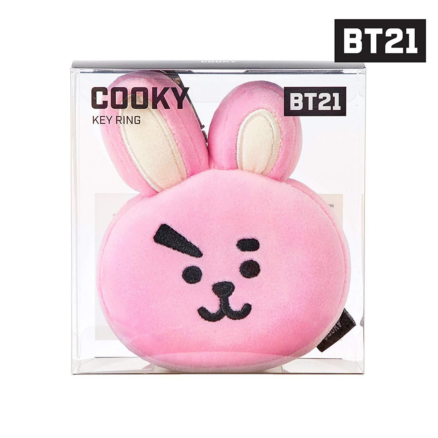 BT21 COOKY Face Plush Keychain