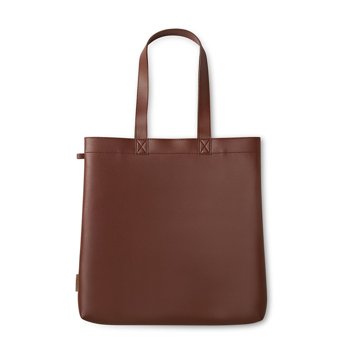 BROWN Faux Leather Tote Bag