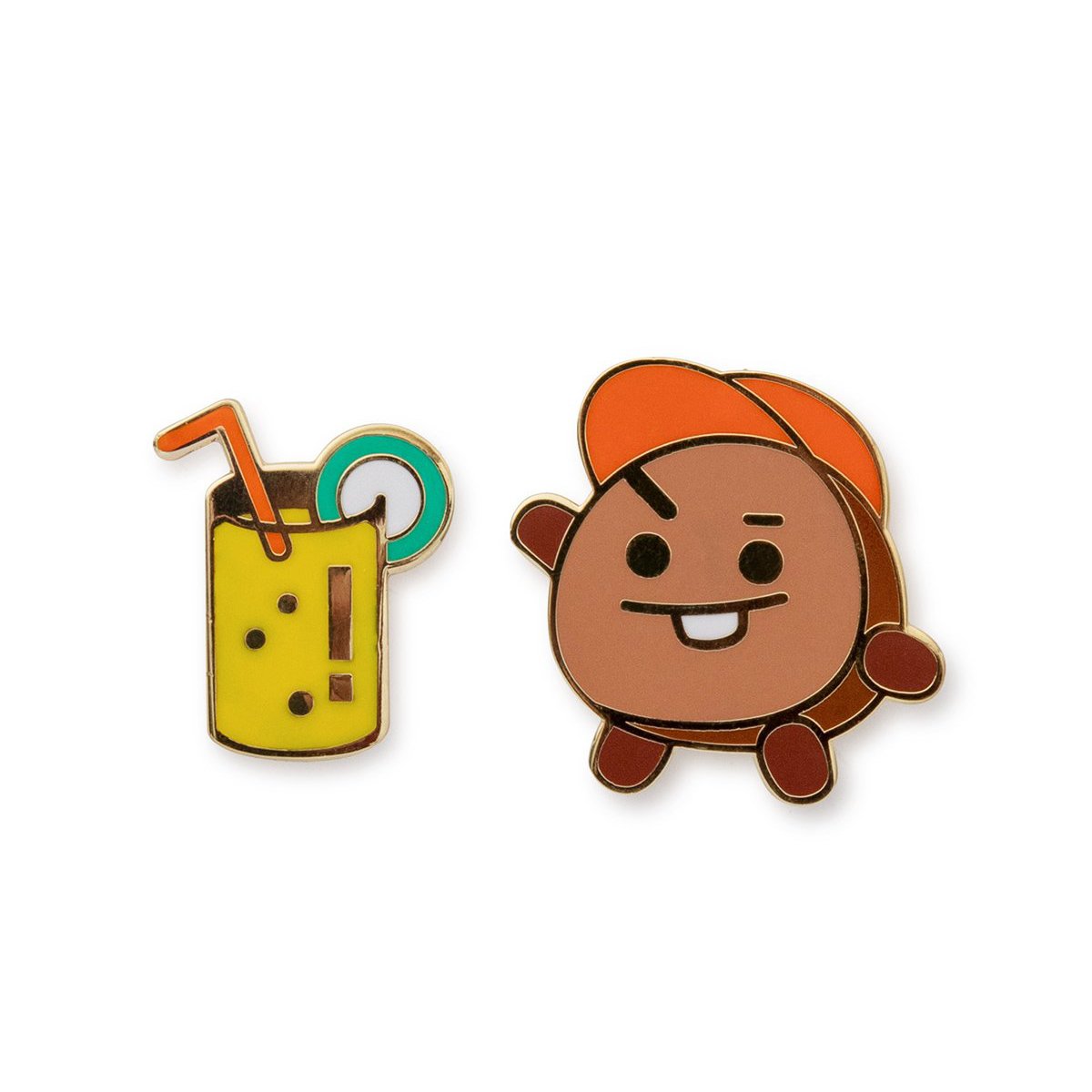 BT21 SHOOKY Bon Voyage Metal Badge – HALLYUMODE