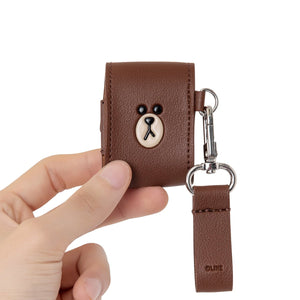BROWN Faux Leather AirPods Case Cover