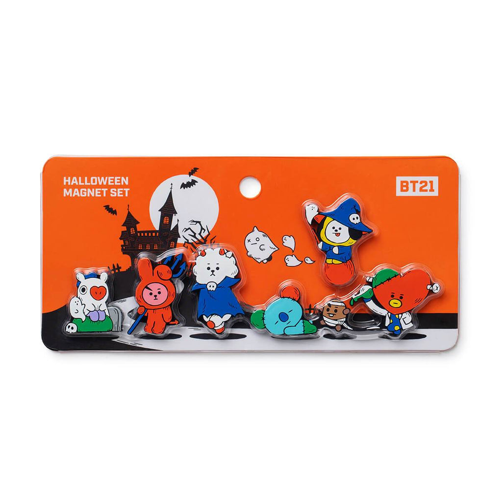 BT21 CHARACTERS Halloween Silicone Magnet Set