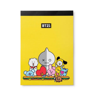 BT21 CHARACTERS BITE Clipboard Notepad Set YE