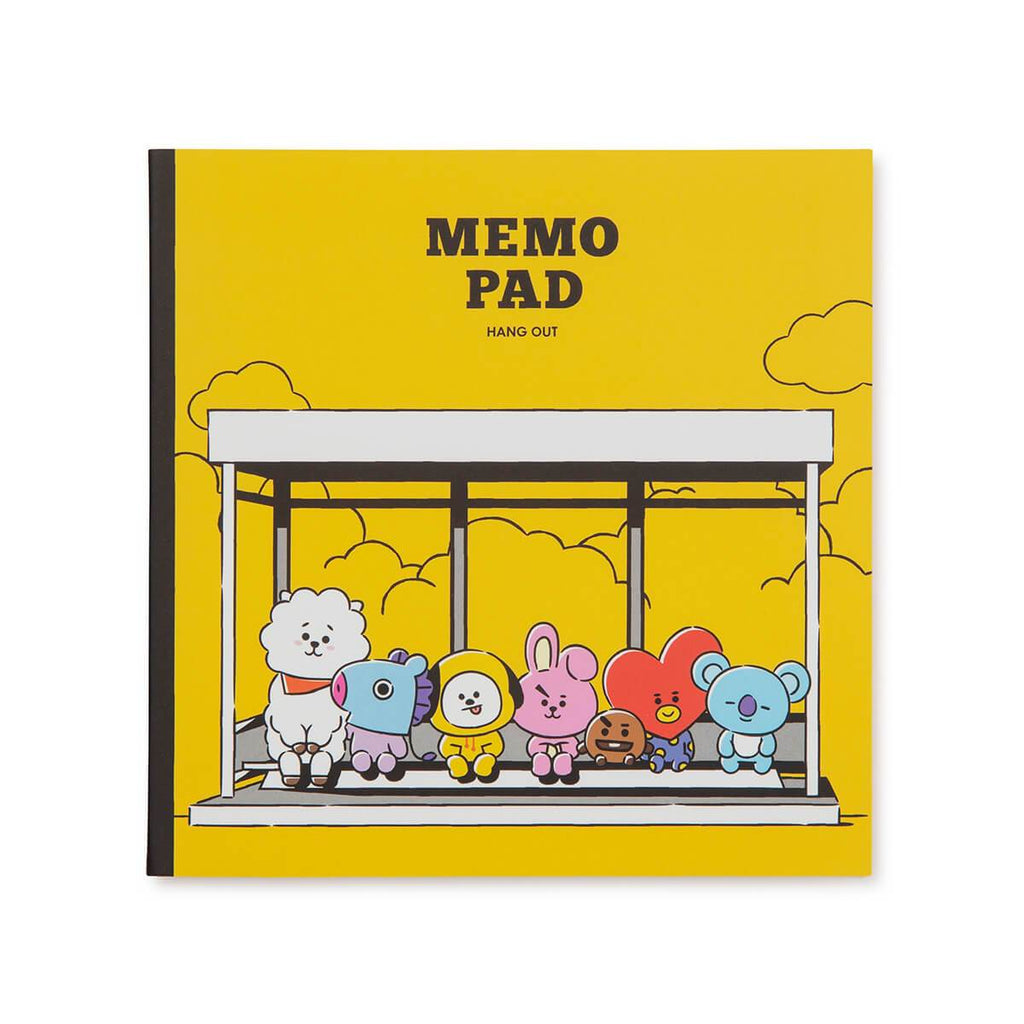 BT21 Hangout Sticky Memo Pad