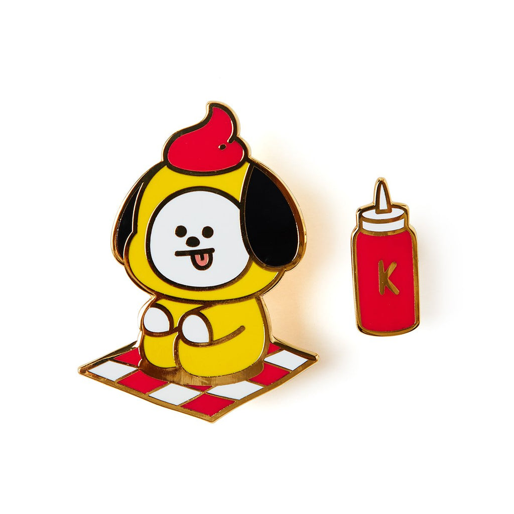 BT21 CHIMMY Bite Metal Badge