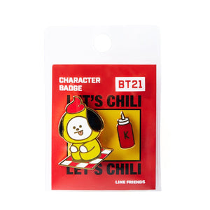 BT21 CHIMMY Bite Metal Badge