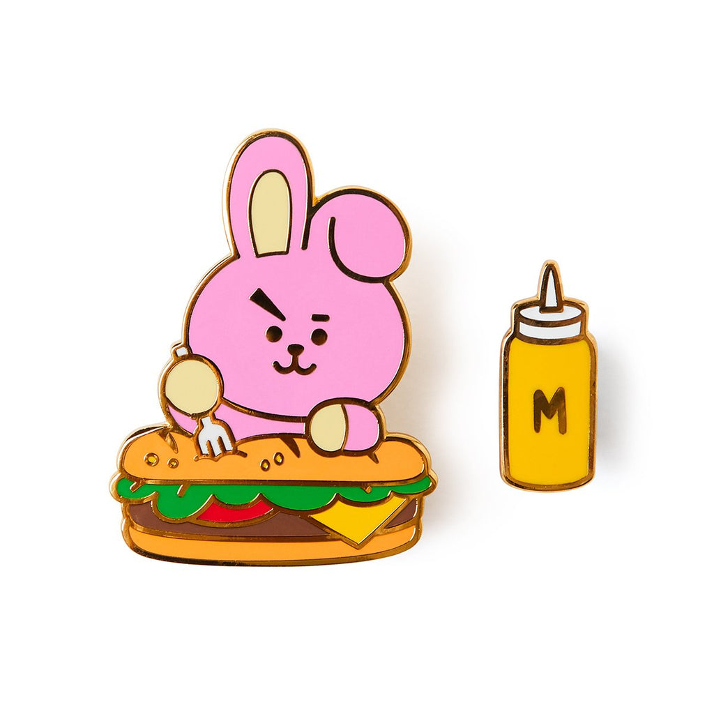 BT21 COOKY Bite Metal Badge