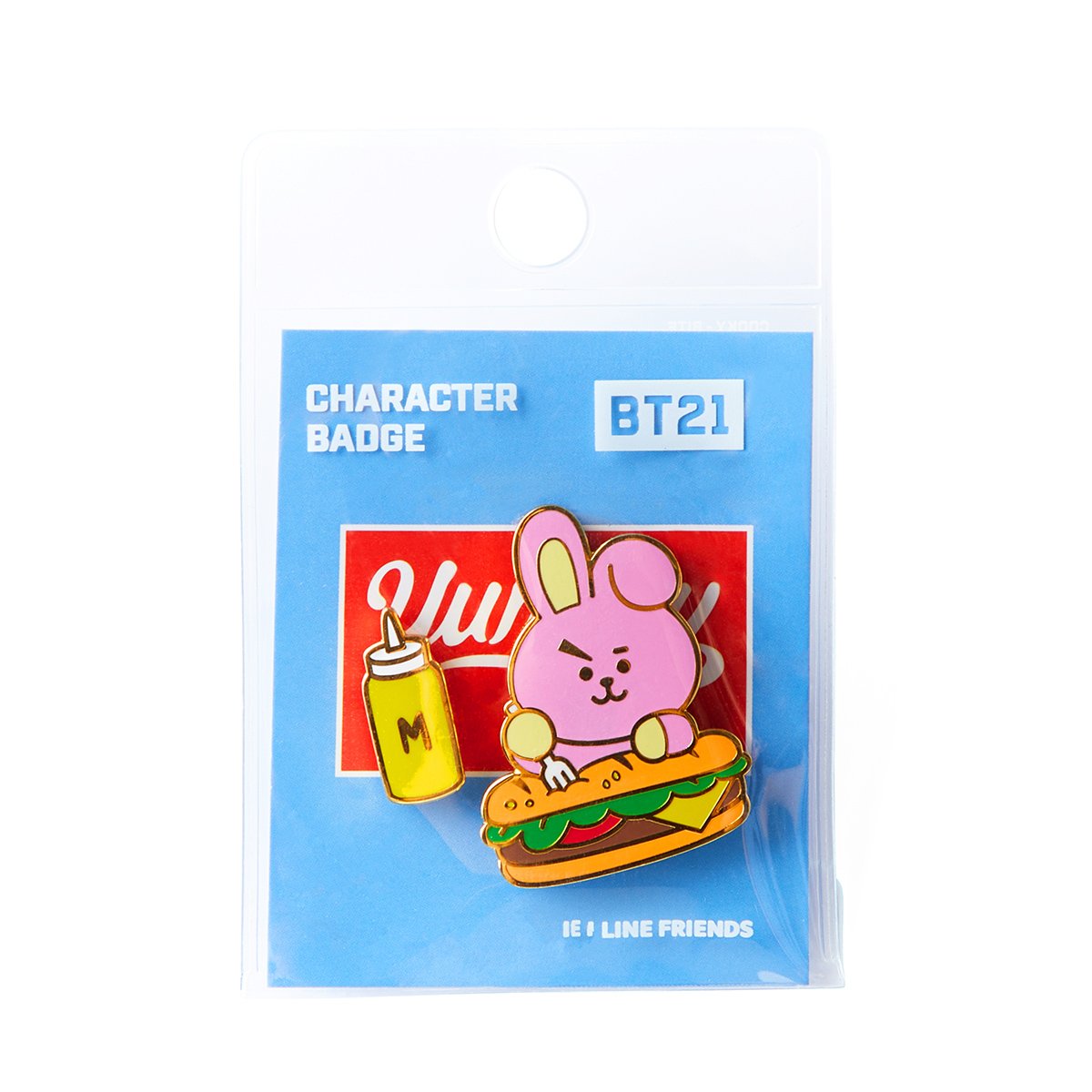 BT21 COOKY Bite Metal Badge