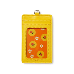 SALLY Faux Leather Name Tag Wallet
