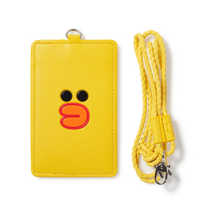 SALLY Faux Leather Name Tag Wallet