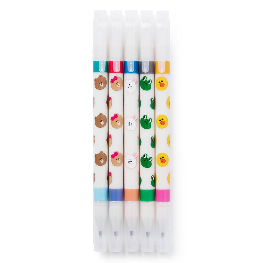BROWN & FRIENDS Double Sided Pen Set