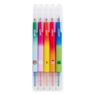 BROWN & FRIENDS Twin Plus Pen 5 pcs