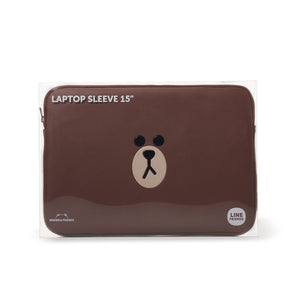 BROWN Faux Leather 15 Inch Laptop Cover