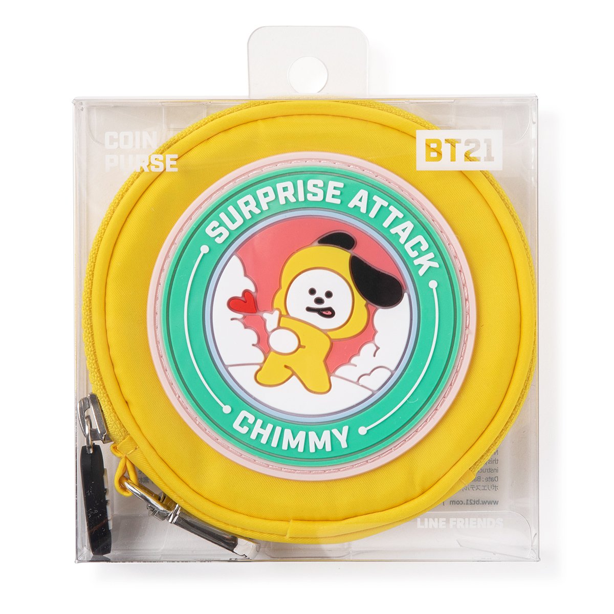 BT21 CHIMMY Wappen Round Coin Purse – HALLYUMODE