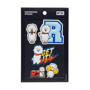 BT21 RJ 5 Piece Decal Stickers