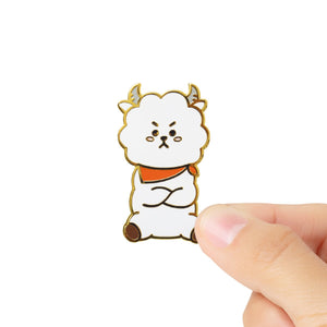 BT21 RJ Universtar Metal Badge 1