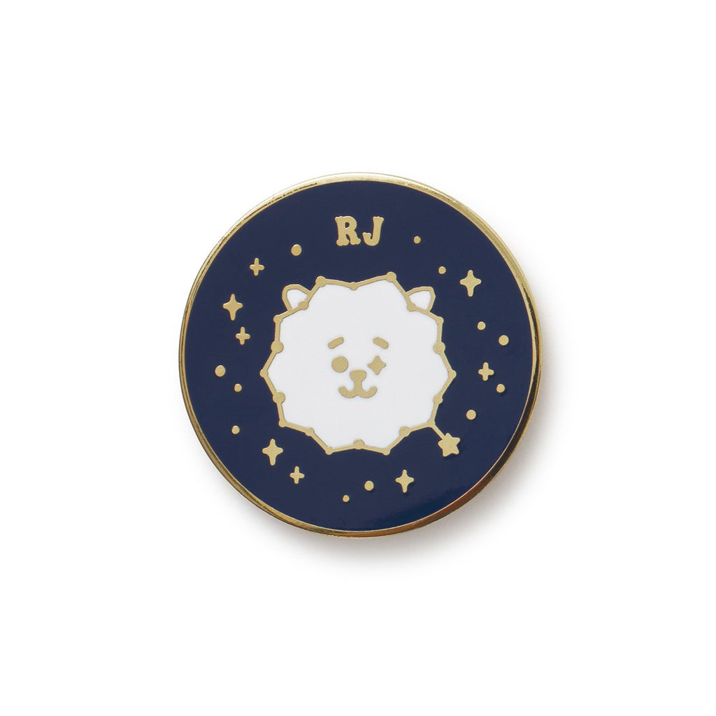 BT21 RJ Universtar Metal Badge 2