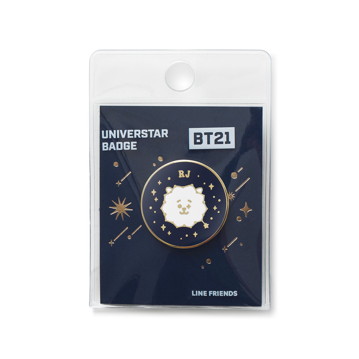 BT21 RJ Universtar Metal Badge 2