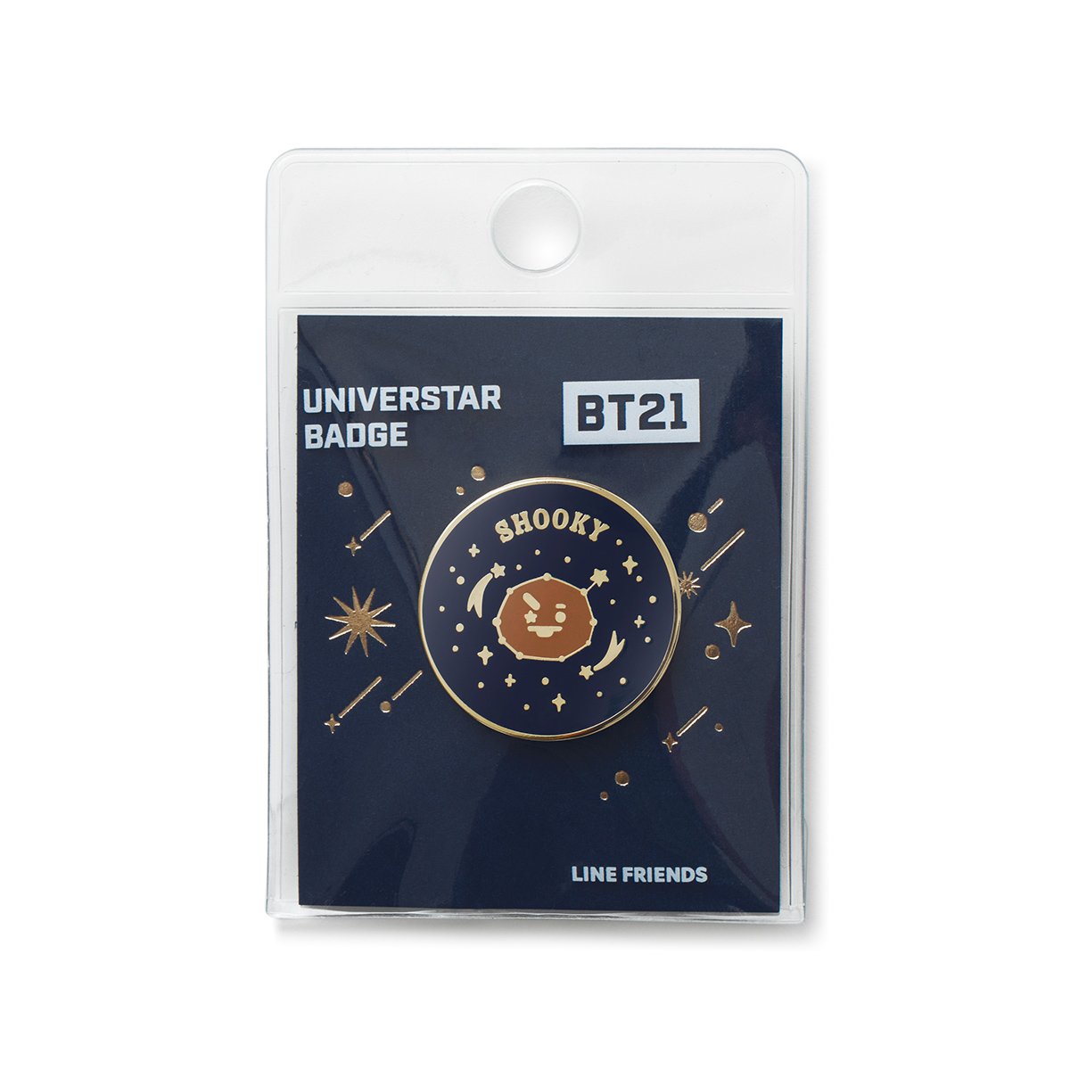 BT21 SHOOKY Universtar Metal Badge 2