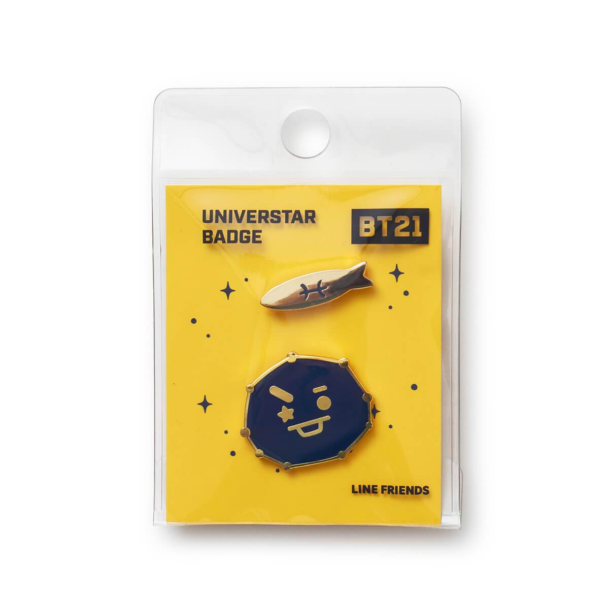 BT21 SHOOKY Universtar Metal Badge 3