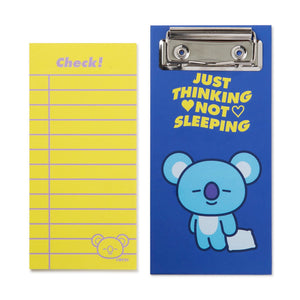 BT21 KOYA Clip board & Note Pad Set