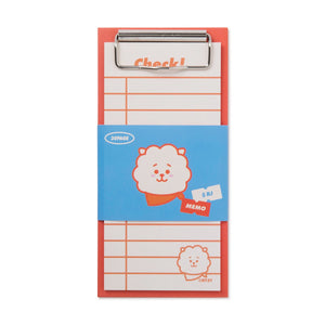 BT21 RJ Clip board & Note Pad Set