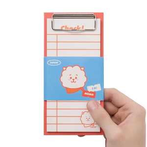 BT21 RJ Clip board & Note Pad Set