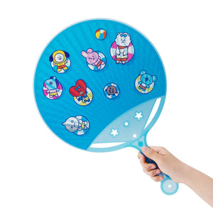 BT21 Bon Voyage Stick Fan Blue