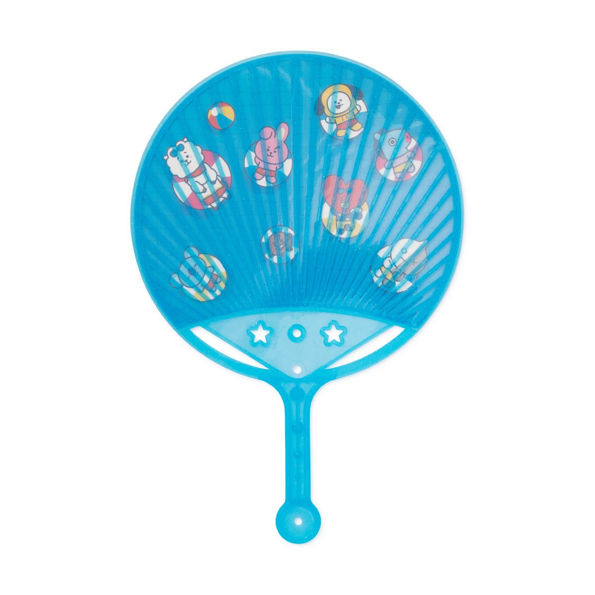 BT21 Bon Voyage Stick Fan Blue