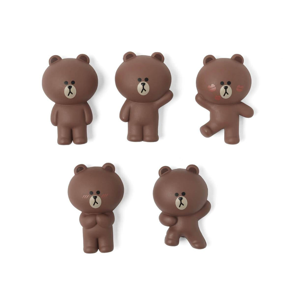 BROWN Mini Magnet Set
