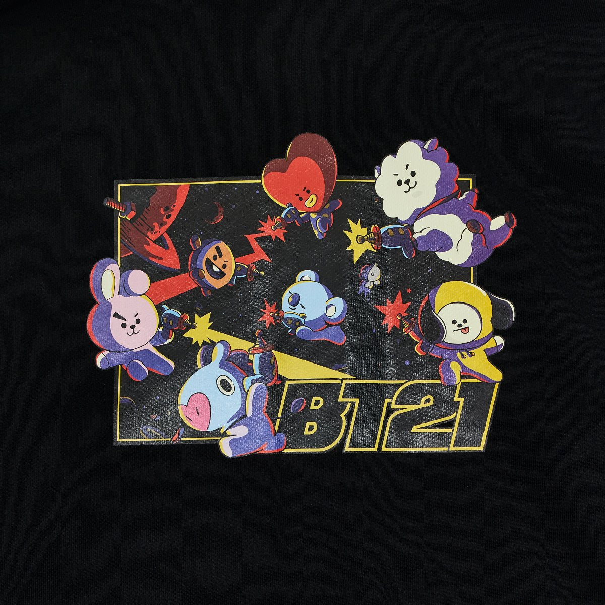 BT21 CHARACTERS Space Squad Zip Up Hooded