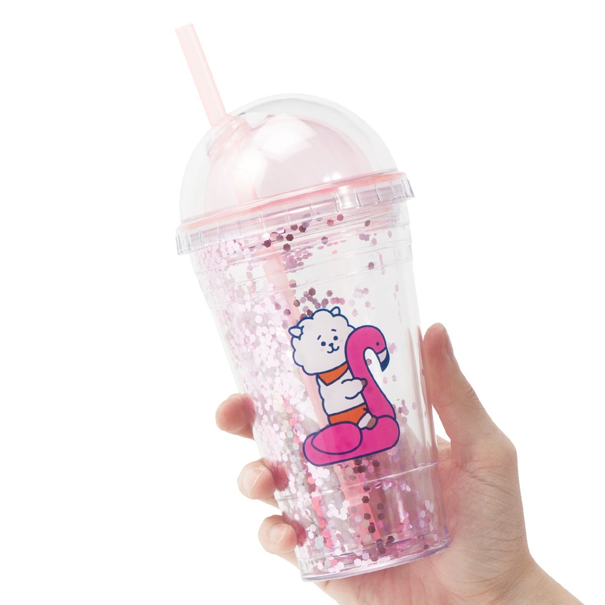 BT21 RJ Bon Voyage Glitter Tumbler