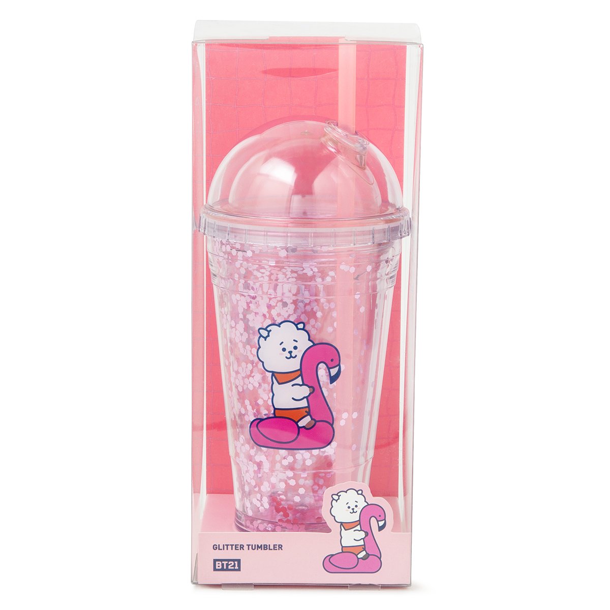 BT21 RJ Bon Voyage Glitter Tumbler