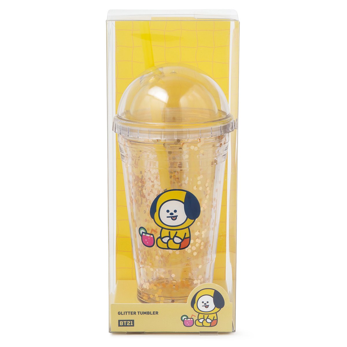 BT21 CHIMMY Bon Voyage Glitter Tumbler