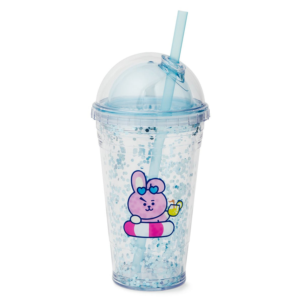 BT21 COOKY Bon Voyage Glitter Tumbler