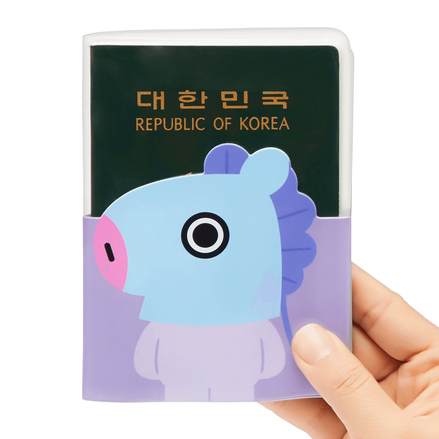 BT21 MANG Transparent Passport Case