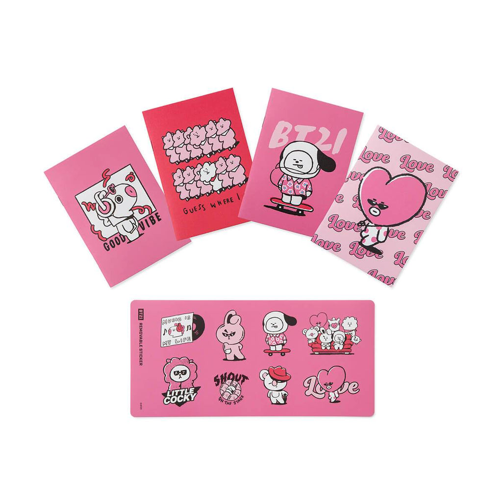 BT21 Music Mini Note Sticker Set 1