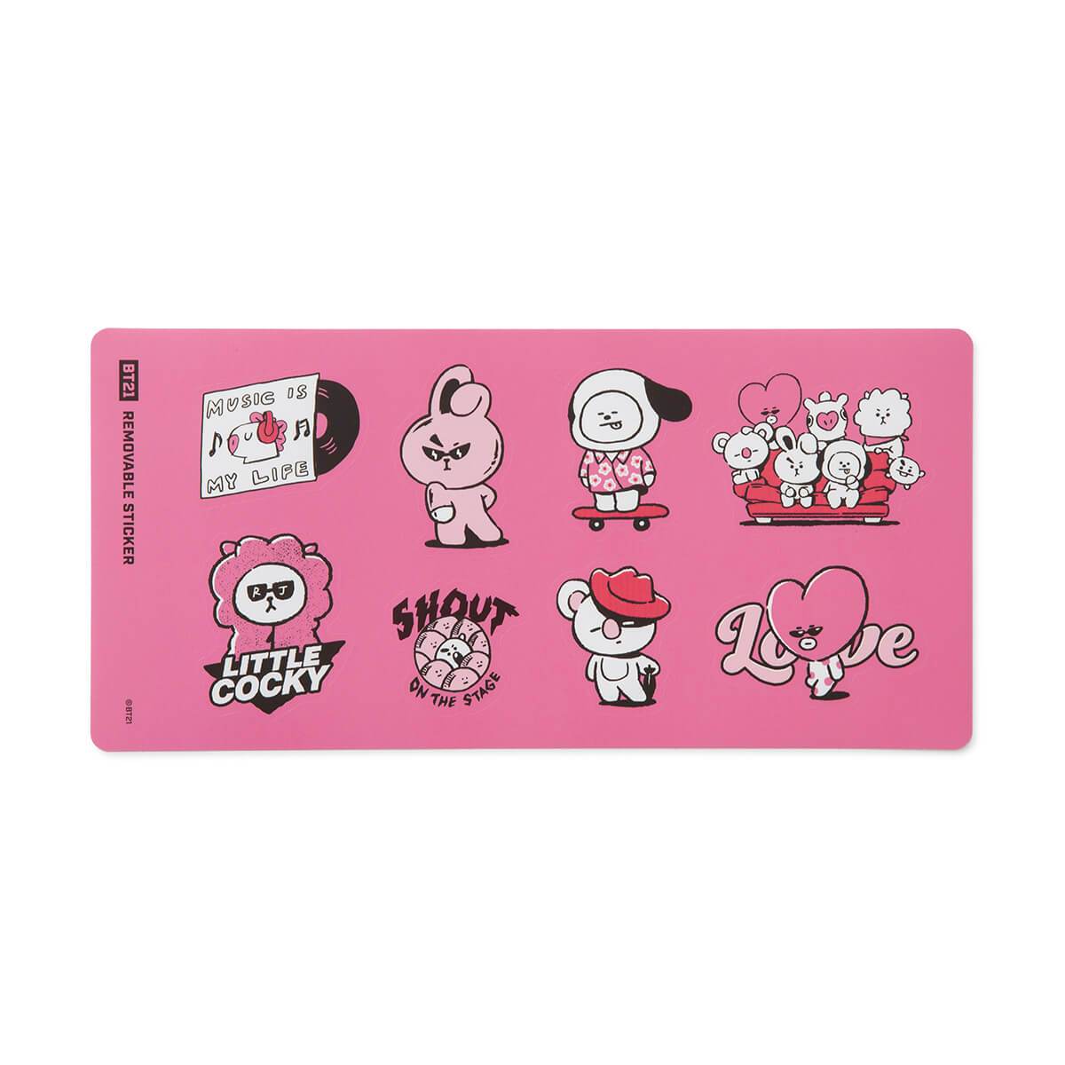 BT21 Music Mini Note Sticker Set 1