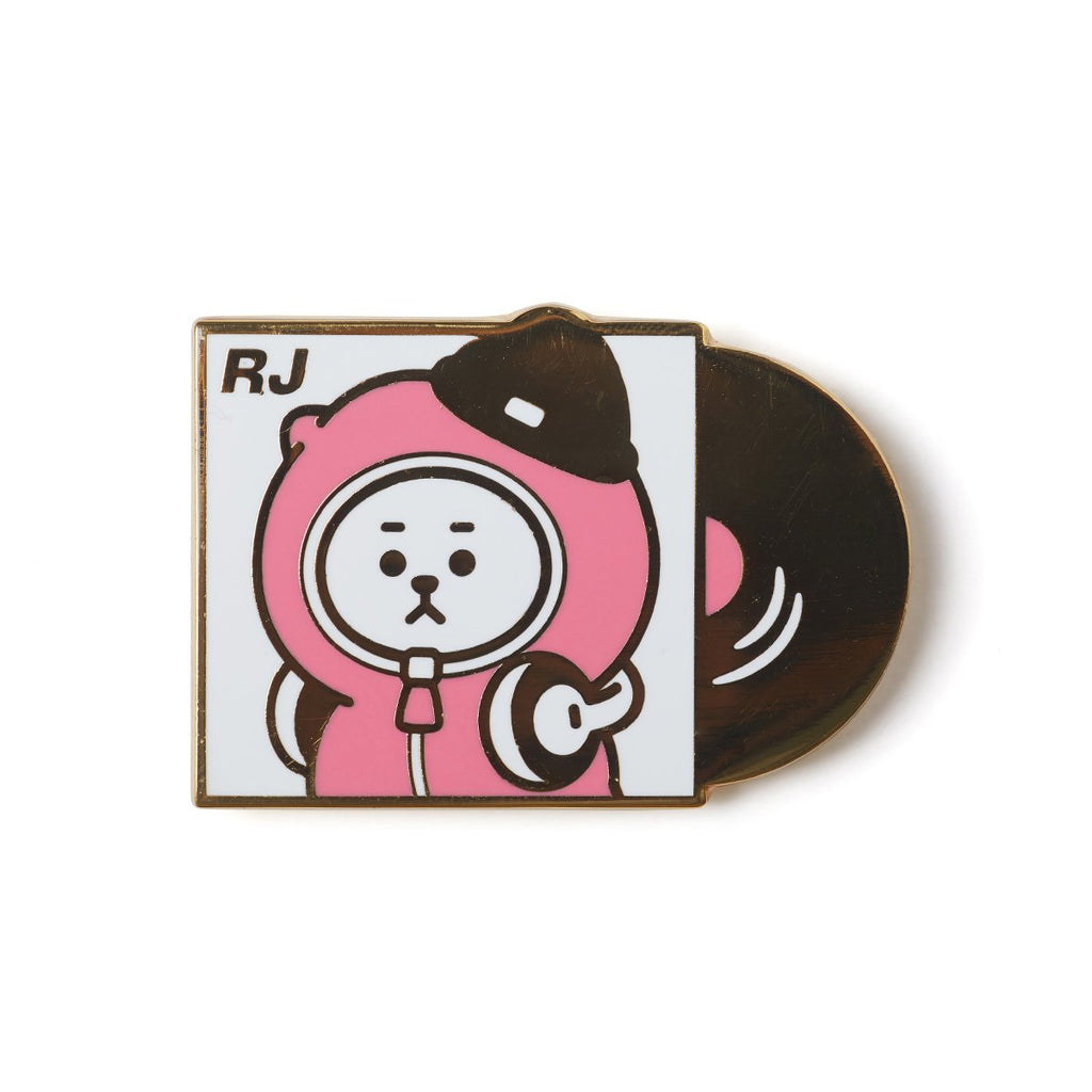 BT21 RJ Music Metal Badge