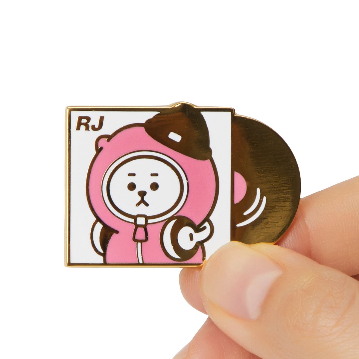 BT21 RJ Music Metal Badge