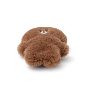 BROWN Flat Fur Mini Pouch