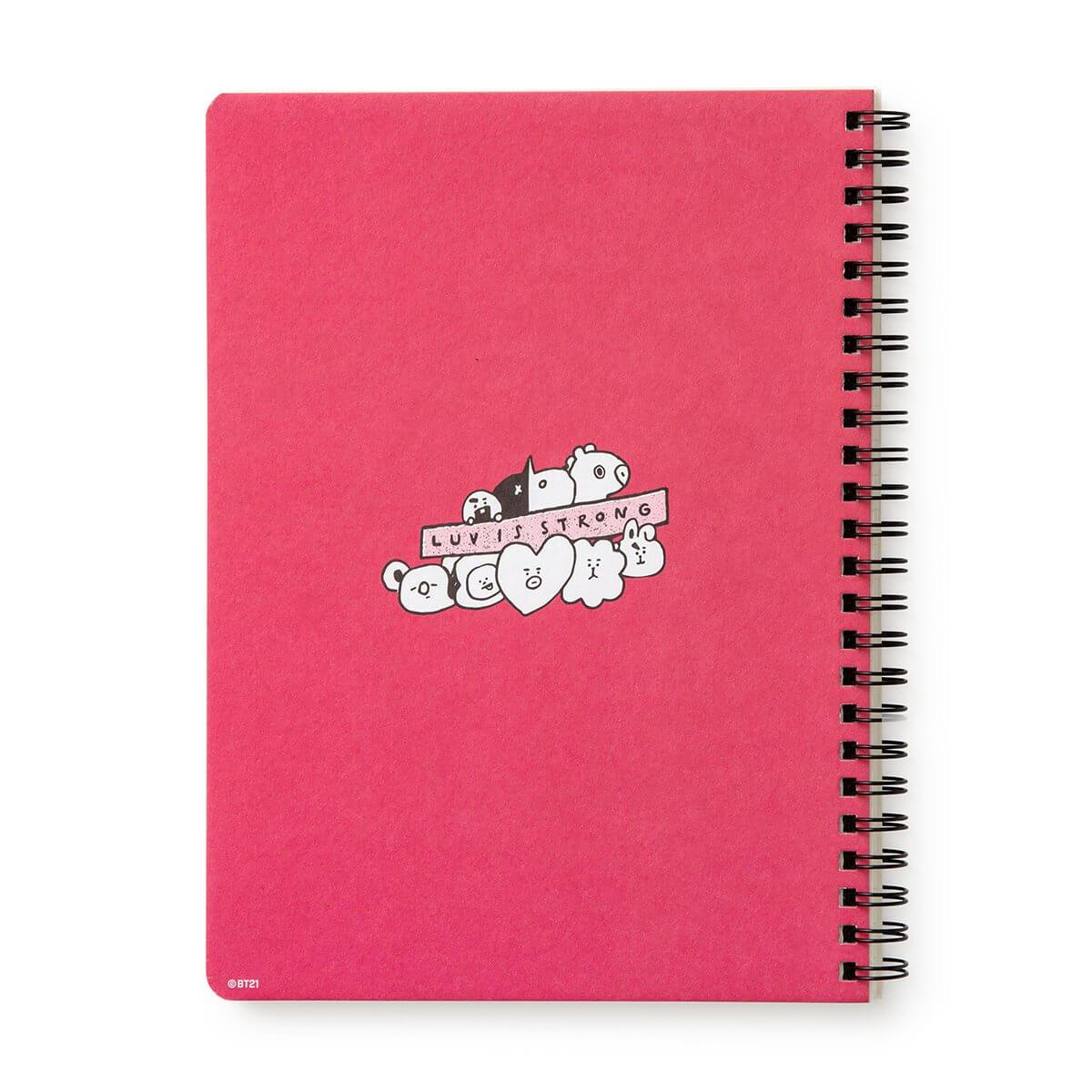 BT21 RJ Music A5 Ruled Spiral Notebook